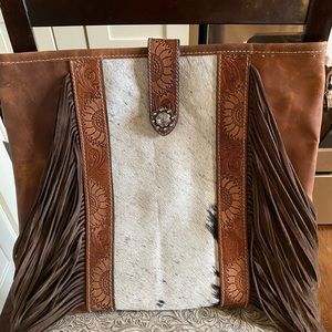 Myra bag - Cynosure Leather and Hairon Bag